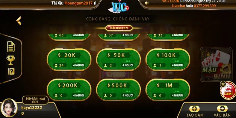 Khái Quát Về Game Mậu Binh Vic Club